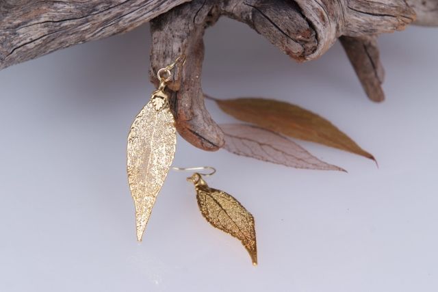 Gold plated eucalyptus on sale leaf